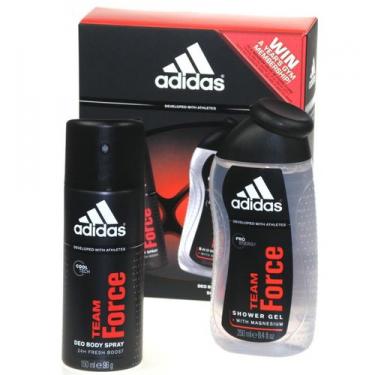 Adidas Team Force 150Ml 150Ml Deodorant + 250Ml Shower Gel   Muški (Deodorant)