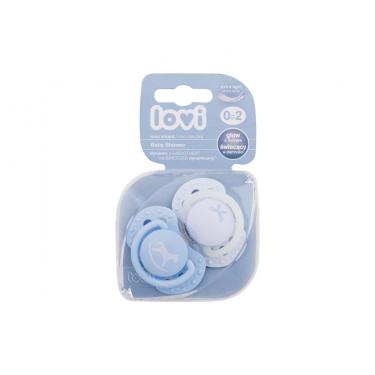 Lovi Baby Shower Dynamic Minisoother 2Pc  K  (Soother) Boy 0-2m 