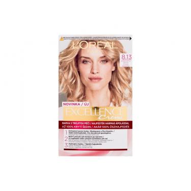 Loreal Paris Excellence Creme Triple Protection 1Pc  Ženski  (Hair Color)  8,13 Blond Light Beige