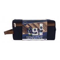 Nivea Men Sensitive  Aftershave Balm 100 Ml + Shaving Gel 200 Ml + Antiperspirant Invisible For Black & White Original 50 Ml + Labello Active For Men 4,8 G + Bag 100Ml    Muški (Aftershave Balm)