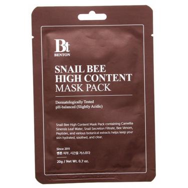 Benton Snail Bee High Content Mask Pack      20g(Face Mask) Unisex