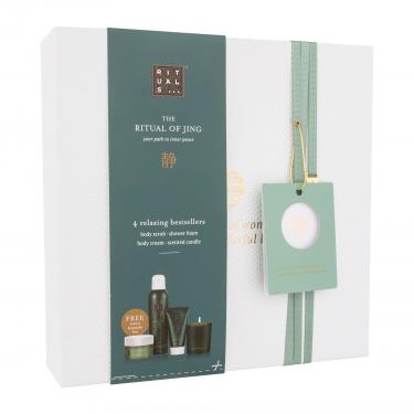 Rituals The Ritual Of Jing Gift Set Shower Foam The Ritual Of Jing 200 Ml + Body Peeling The Ritual Of Jing 125 Ml + Body Cream The Ritual Of Jing 70 Ml + Candle The Ritual Of Jing 145 G 200Ml    Ženski (Pjena Za Tuširanje)
