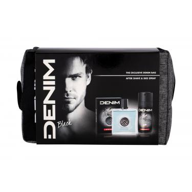 Denim Black  Aftershave Water 100 Ml + Deodorant 150 Ml + Cosmetic Bag 100Ml    Muški (Aftershave Water)