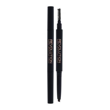 Makeup Revolution London Duo Brow Definer   0,15G Brown   Ženski (Olovka Za Obrve)