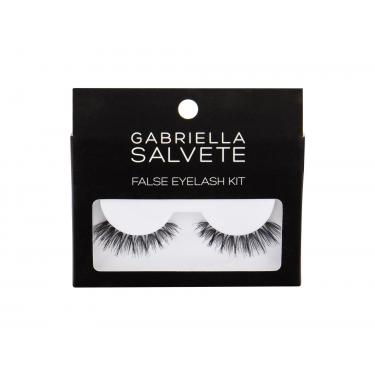 Gabriella Salvete False Eyelashes  False Lashes 1 Pair + Glue For Lashes 1 G 1Pc Black   Ženski (Umjetne Trepavice)
