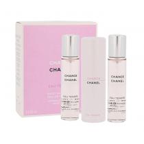 Chanel Chance Eau Tendre  20Ml  Twist And Spray 3X 20 Ml Ženski (Eau De Toilette)