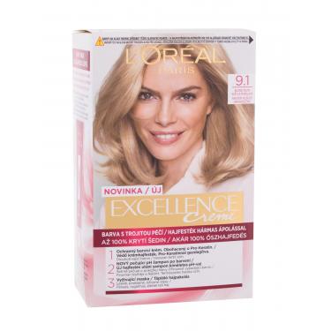 L'Oréal Paris Excellence Creme Triple Protection  48Ml 9,1 Natural Light Ash Blonde   Ženski (Boja Kose)