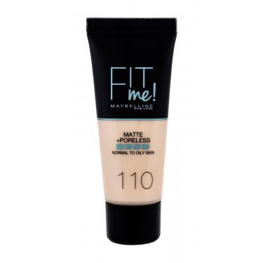 Maybelline Fit Me! Matte + Poreless  30Ml 110 Porcelain   Ženski (Makeup)