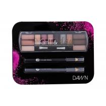2K Night & Day  Eye Shadow Palette 8,16 G + Eyeliner Pencil 0,6 G Black + Eyeliner Pencil 0,6 G Grey 8,16G Dawn   Ženski (Sjenilo Za Oci)