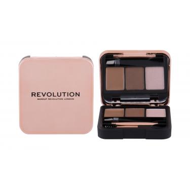 Makeup Revolution London Brow Sculpt Kit   2,2G Brown   Ženski (Set I Paleta Za Obrve)