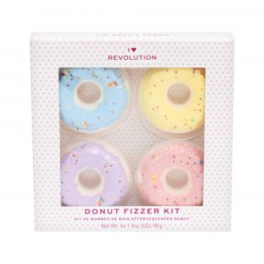 I Heart Revolution Donut  Donut Bath Fizzer 40 G + Donut Bath Fizzer 40 G Lavender + Donut Bath Fizzer 40 G Banana + Donut Bath Fizzer 40 G Strawberry 40G Blueberry  Kit Ženski (Fizzer Za Kupanje)