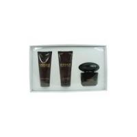 Versace Crystal Noir 90Ml Edt 90Ml + 100Ml Body Lotion + 100Ml Shower Gel   Ženski (Eau De Toilette)