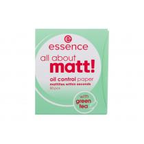 Essence All About Matt! Oil Control Paper 50Pc  Ženski  (Makeup)  