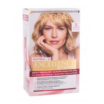 L'Oréal Paris Excellence Creme Triple Protection  48Ml 8 Natural Light Blonde   Ženski (Boja Kose)