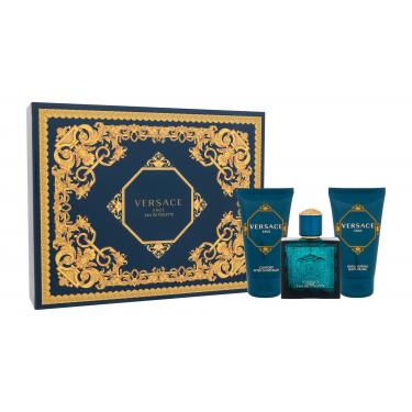 Versace Eros  Edt 50Ml + 50Ml Shower Gel + 50Ml After Shave Balm 50Ml    Muški (Eau De Toilette)
