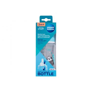 Canpol Babies Exotic Animals Easy Start Anti-Colic Bottle 240Ml  K  (Baby Bottle) Blue 3m+ 