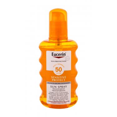 Eucerin Sun Sensitive Protect Sun Spray Transparent  200Ml   Spf50 Unisex (Losion Za Tijelo Od Sunca)