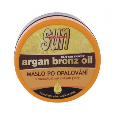 Vivaco Sun Argan Bronz Oil Glitter Aftersun Butter  200Ml    Unisex (Njega Poslije Suncanja)