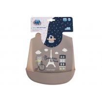 Canpol Babies Bonjour Paris Silicone Bib With Pocket 1Pc  K  (Bib)  