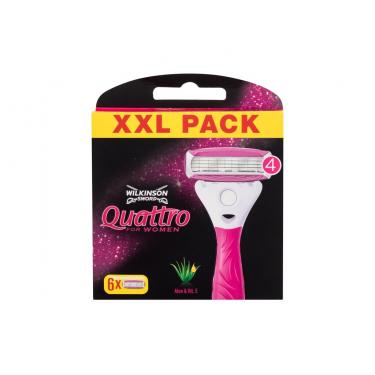 Wilkinson Sword Quattro For Women  1Balení  Ženski  (Replacement Blade)  