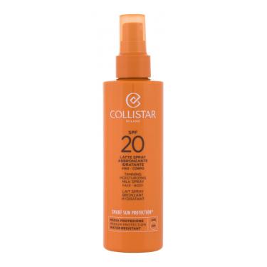 Collistar Smart Sun Protection Tanning Moisturizing Milk Spray  200Ml   Spf20 Unisex (Losion Za Tijelo Od Sunca)