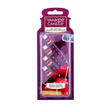 Yankee Candle Black Cherry Vent Stick  4Pc    Unisex (Osvježivac Zraka Za Auto)