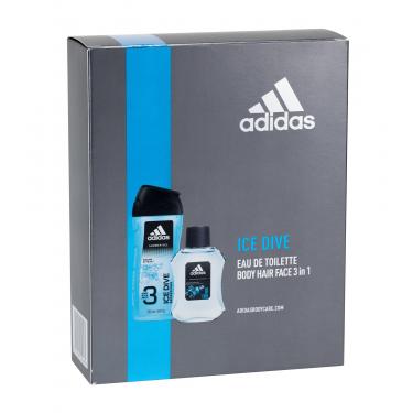 Adidas Ice Dive  Edt 100Ml + 250Ml Shower Gel 100Ml    Muški (Eau De Toilette)