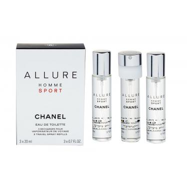 Chanel Allure Homme Sport   20Ml  Refill 3X20 Ml Muški (Eau De Toilette)