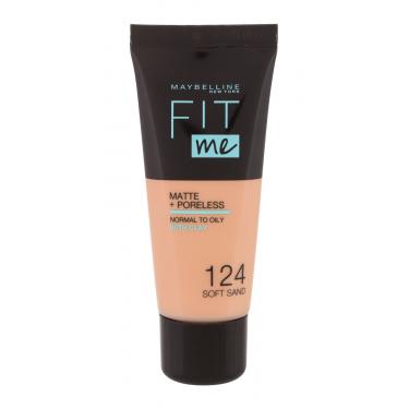 Maybelline Fit Me! Matte + Poreless  30Ml 124 Soft Sand   Ženski (Makeup)