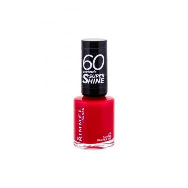 Rimmel London 60 Seconds Super Shine  8Ml 310 Double Decker Red   Ženski (Lak Za Nokte)