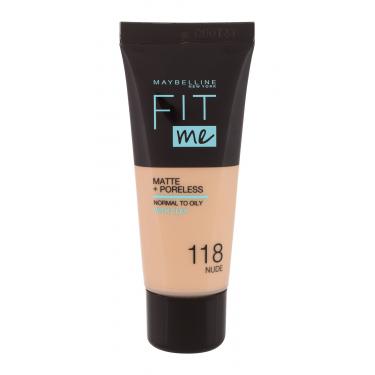 Maybelline Fit Me! Matte + Poreless  30Ml 118 Nude   Ženski (Makeup)