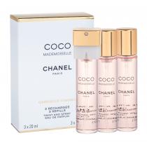 Chanel Coco Mademoiselle   20Ml  Refill 3X 20 Ml Ženski (Eau De Parfum)