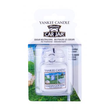 Yankee Candle Clean Cotton Car Jar  1Pc    Unisex (Osvježivac Zraka Za Auto)
