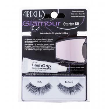 Ardell Glamour 105 1 Pair Of Lashes + Adhesive Lashgrip 2,5 G + Applicator 1Pc Black   Ženski (Umjetne Trepavice)