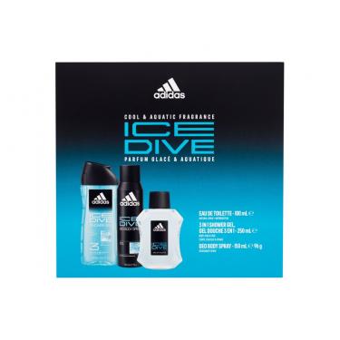 Adidas Ice Dive  100Ml Edt 100 Ml + Deodorant 150 Ml + Shower Gel 250 Ml Muški  Deodorant(Eau De Toilette)  