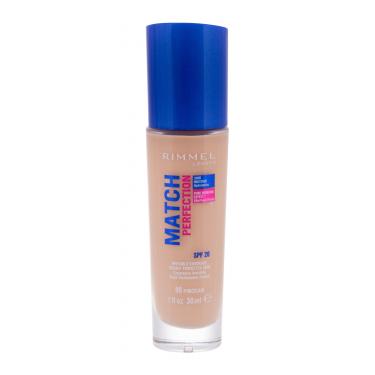 Rimmel London Match Perfection Spf20  30Ml 90 Porcelain   Ženski (Makeup)