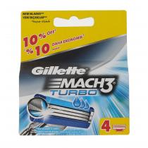 Gillette Mach3 Turbo 3D  4Pc    Muški (Zamjenska Oštrica)