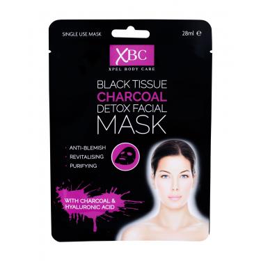 Xpel Body Care Black Tissue Charcoal Detox Facial Mask  28Ml    Ženski (Maska Za Lice)
