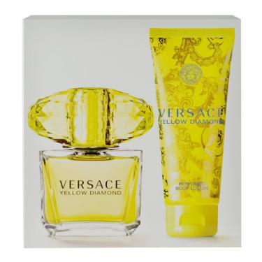 Versace Yellow Diamond  Edt 90Ml + 100Ml Body Lotion 90Ml    Ženski (Eau De Toilette)