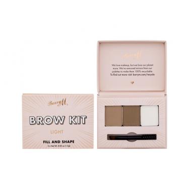 Barry M Brow Kit  4,5G  Ženski  (Set And Pallette For Eyebrows)  Light