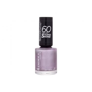 Rimmel London 60 Seconds Super Shine 8Ml  Ženski  (Nail Polish)  811 Hot Metal Love