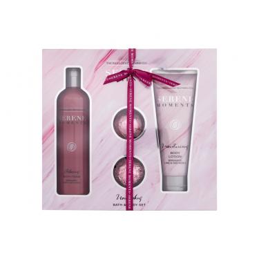 The Indulgent Bathing Co. Serene Moments Nourishing Bath & Body Set 300Ml Relaxing Bath Foam Bergamot, Limet & Patchouli 300 Ml + Moisturising Body Lotion Bergamot, Lime & Patchouli 200 Ml + Bath Bomb 2 X 30 G Ženski  Bath Fizzer(Bath Foam)  