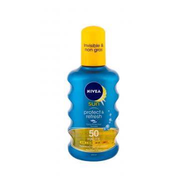 Nivea Sun Protect & Dry Touch Invisible Spray  200Ml   Spf50 Unisex (Losion Za Tijelo Od Sunca)