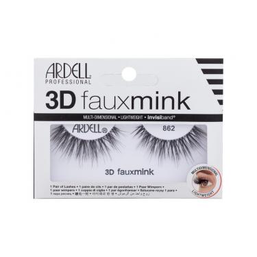Ardell 3D Faux Mink 862  1Pc Black   Ženski (Umjetne Trepavice)