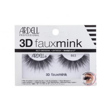 Ardell 3D Faux Mink 863  1Pc Black   Ženski (Umjetne Trepavice)