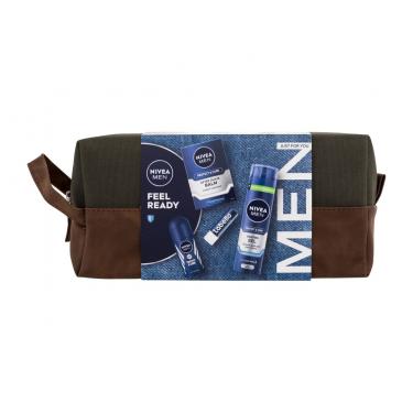 Nivea Men   Antiperspirant Men Protect & Care 50 Ml + Aftershave Balm Men Protect & Care 100 Ml + Shaving Gel Men Protect & Care 200 Ml + Labello Men Active 4,8 G + Cosmetic Bag Aftershave Balm 4900000101 50Ml M (Antiperspirant) Feel Ready