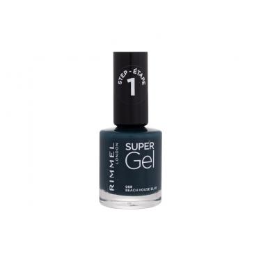 Rimmel London Super Gel Step1 12Ml  Ženski  (Nail Polish)  068 Beach House Blue