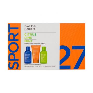 Baylis & Harding Citrus Lime & Mint Refreshing Essentials Trio Hair&Body Shower Gel Citrus Lime & Mint 100 Ml + Facial Soap Citrus Lime & Mint 100 Ml + Aftershave Balm Citrus Lime & Mint 50 Ml 100Ml    Muški (Gel Za Tuširanje)