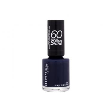 Rimmel London 60 Seconds Super Shine 8Ml  Ženski  (Nail Polish)  720 Sea In The Dark