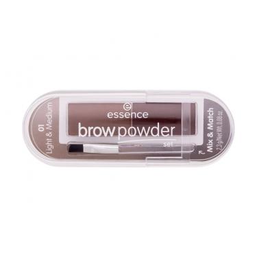 Essence Brow Powder Set 2,3G  Ženski  (Eyebrow Powder)  01 Light & Medium